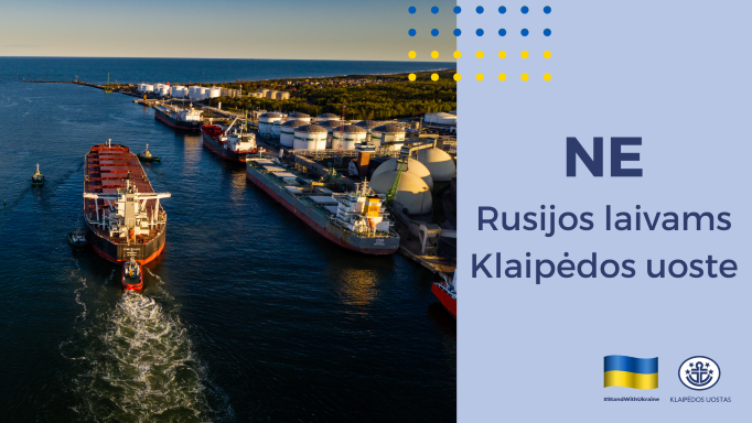 Į Klaipėdos uostą nebeįleidžiami laivai su Rusijos Federacijos vėliava